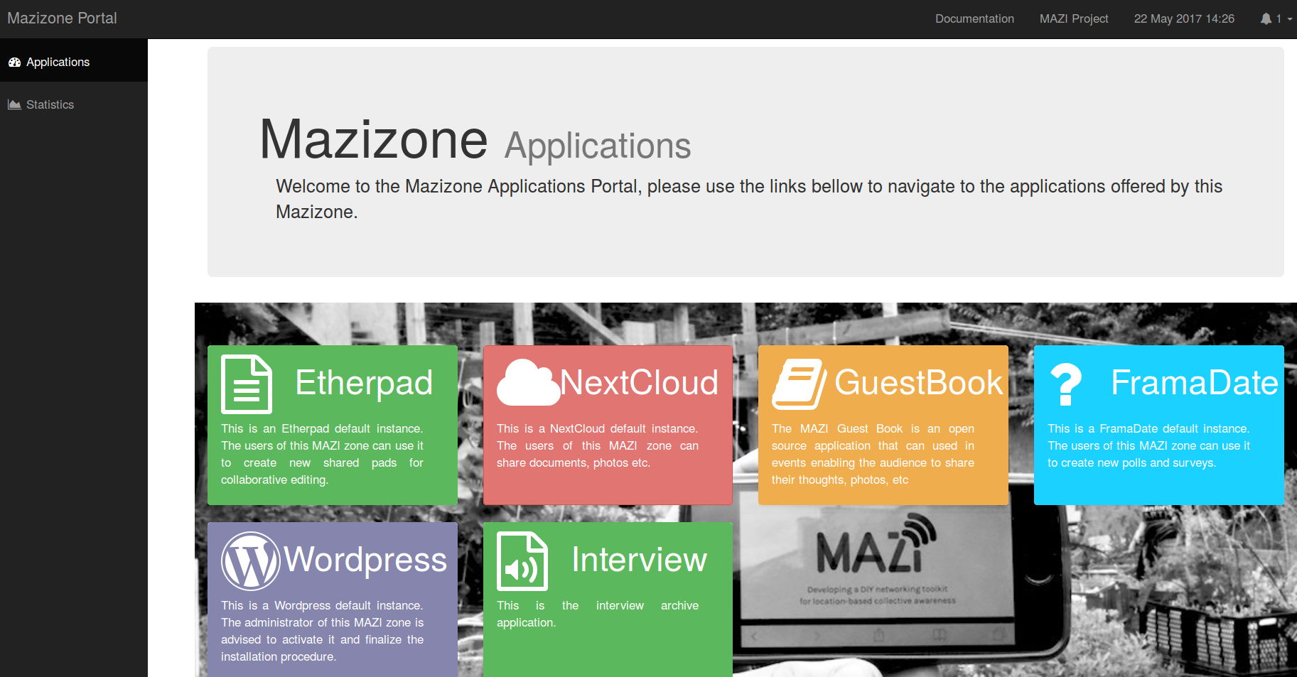 Mazi Toolkit applications